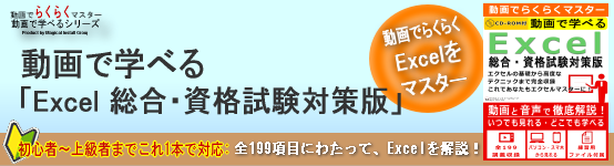 動画で学べる「Excel 総合・資格試験対策版」